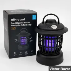 All-Round 2 in 1 Electric Shock Mosquito Killer Lamp (Y15) - Victor Bazar